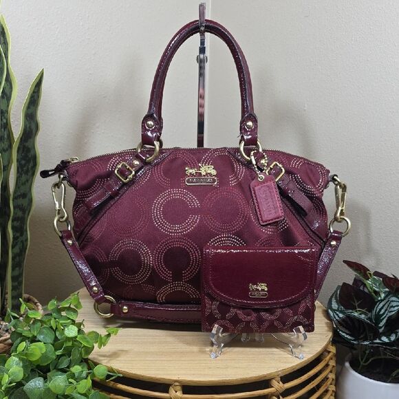 Coach Handbags - Coach Madison Sophia Satchel and Matching Trifold Wallet